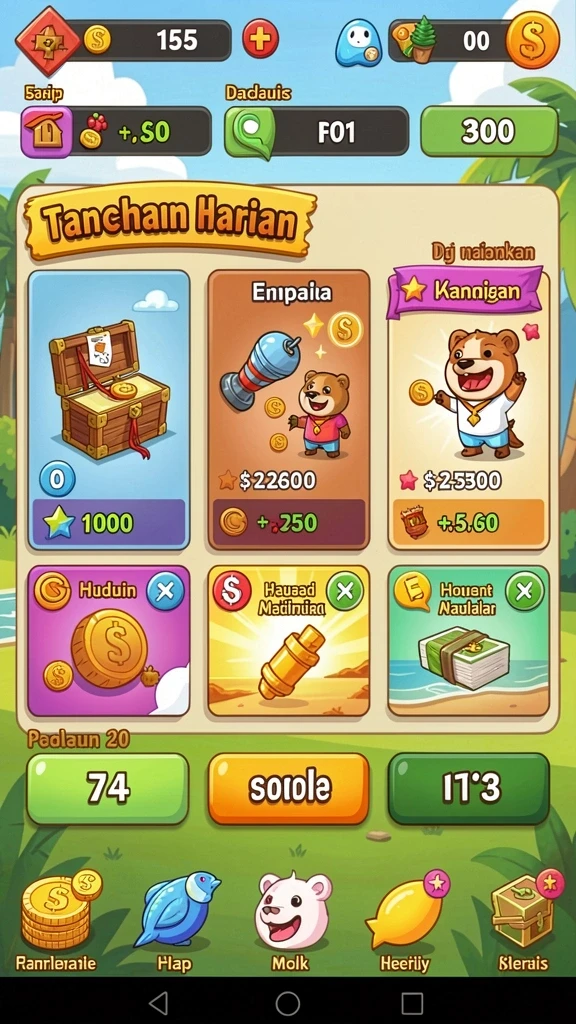 dewatogel - Screenshot menunjukkan menu utama aplikasi DEWATOGEL.
